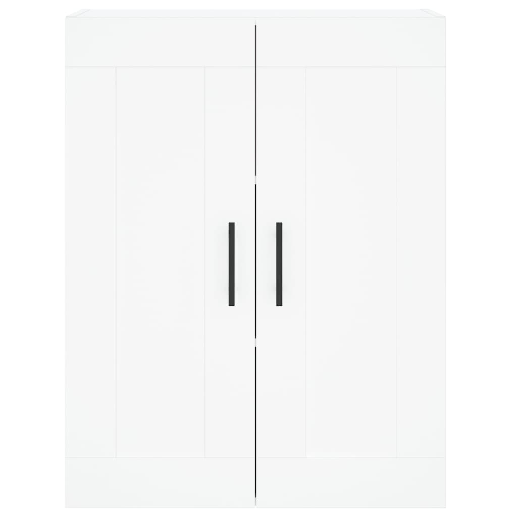 Skříň Highboard Bílá 69,5 X 34 X 180 Cm Kompozitní Dřevo
