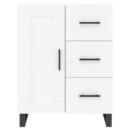 Skříň Highboard Bílá 69,5 X 34 X 180 Cm Kompozitní Dřevo