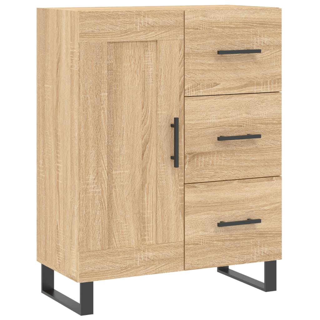 Skříň Highboard Dub Sonoma 69,5 X 34 X 180 Cm Kompozitní Dřevo