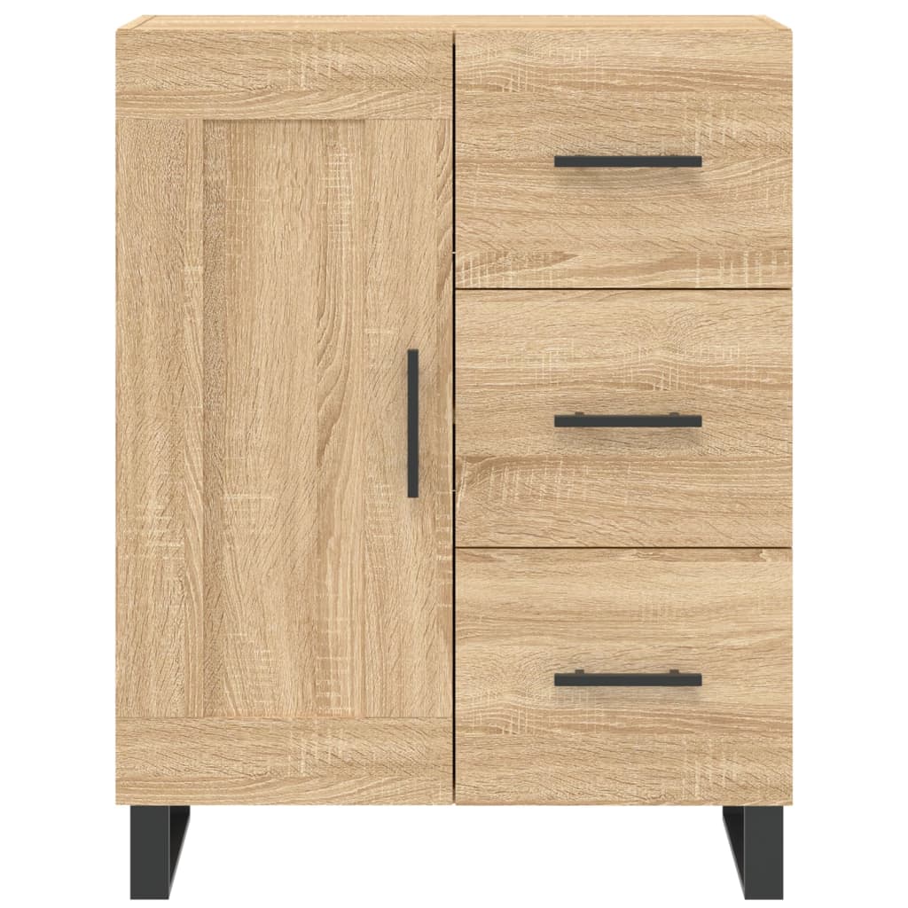 Skříň Highboard Dub Sonoma 69,5 X 34 X 180 Cm Kompozitní Dřevo