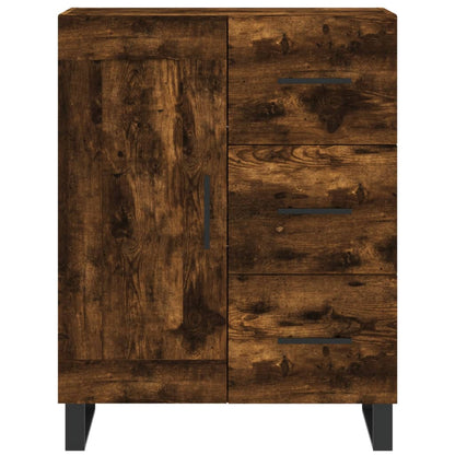 Skříň Highboard Kouřový Dub 69,5 X 34 X 180 Cm Kompozitní Dřevo