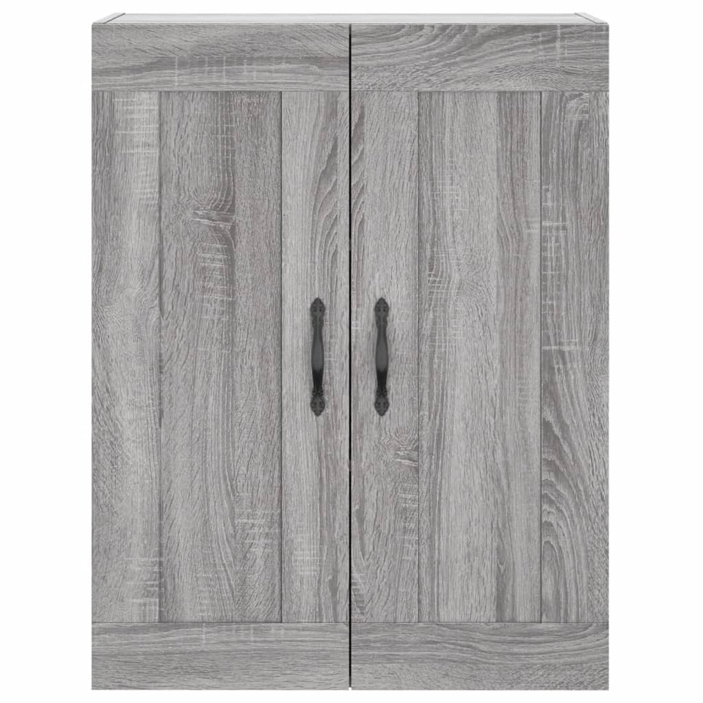Skříň Highboard Šedá Sonoma 69,5 X 34 X 180 Cm Kompozitní Dřevo