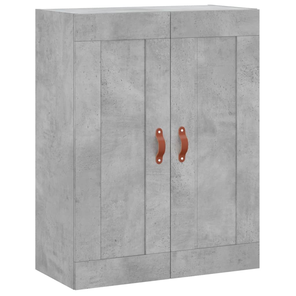 Skříň Highboard Betonově Šedá 69,5X34X180 Cm Kompozitní Dřevo