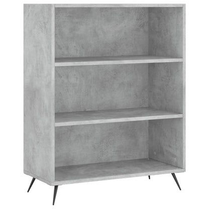 Skříň Highboard Betonově Šedá 69,5X34X180 Cm Kompozitní Dřevo