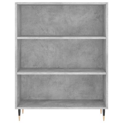 Skříň Highboard Betonově Šedá 69,5X34X180 Cm Kompozitní Dřevo
