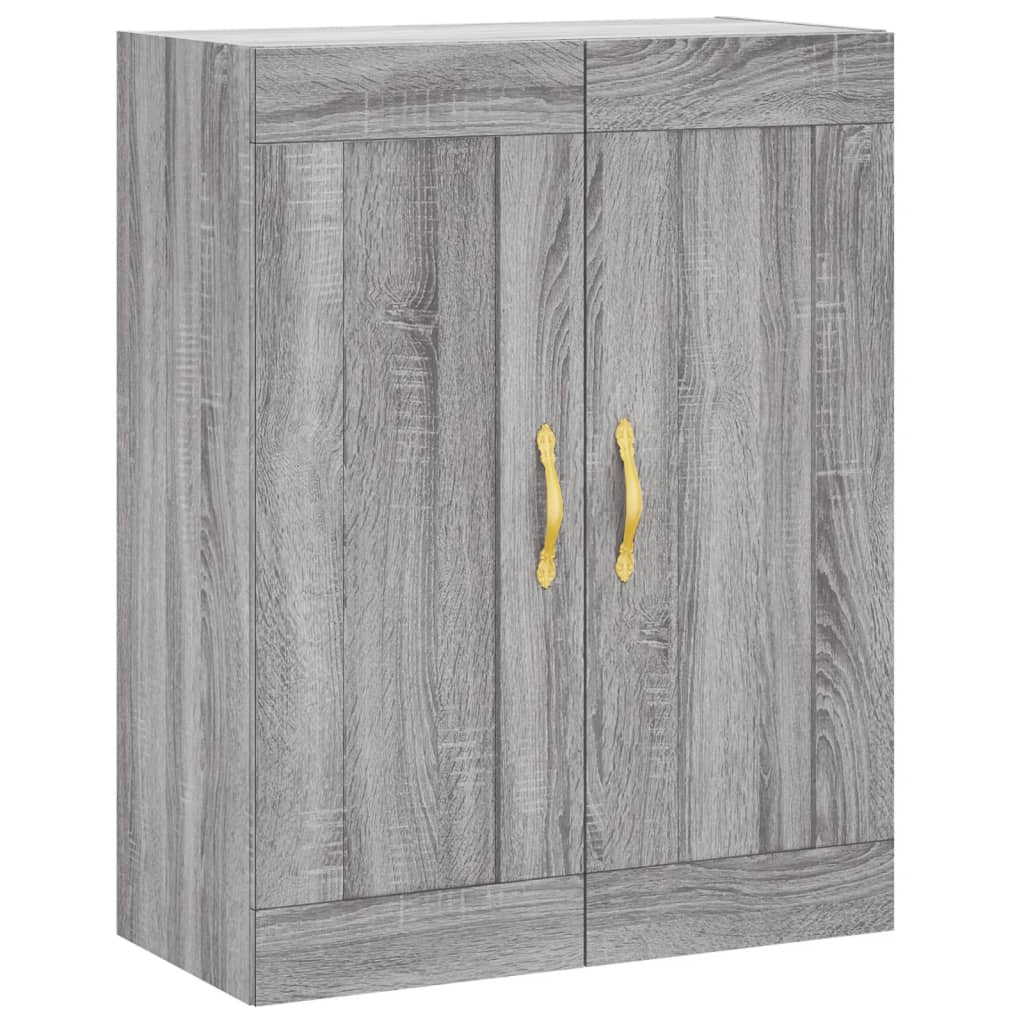 Skříň Highboard Šedá Sonoma 69,5 X 34 X 180 Cm Kompozitní Dřevo
