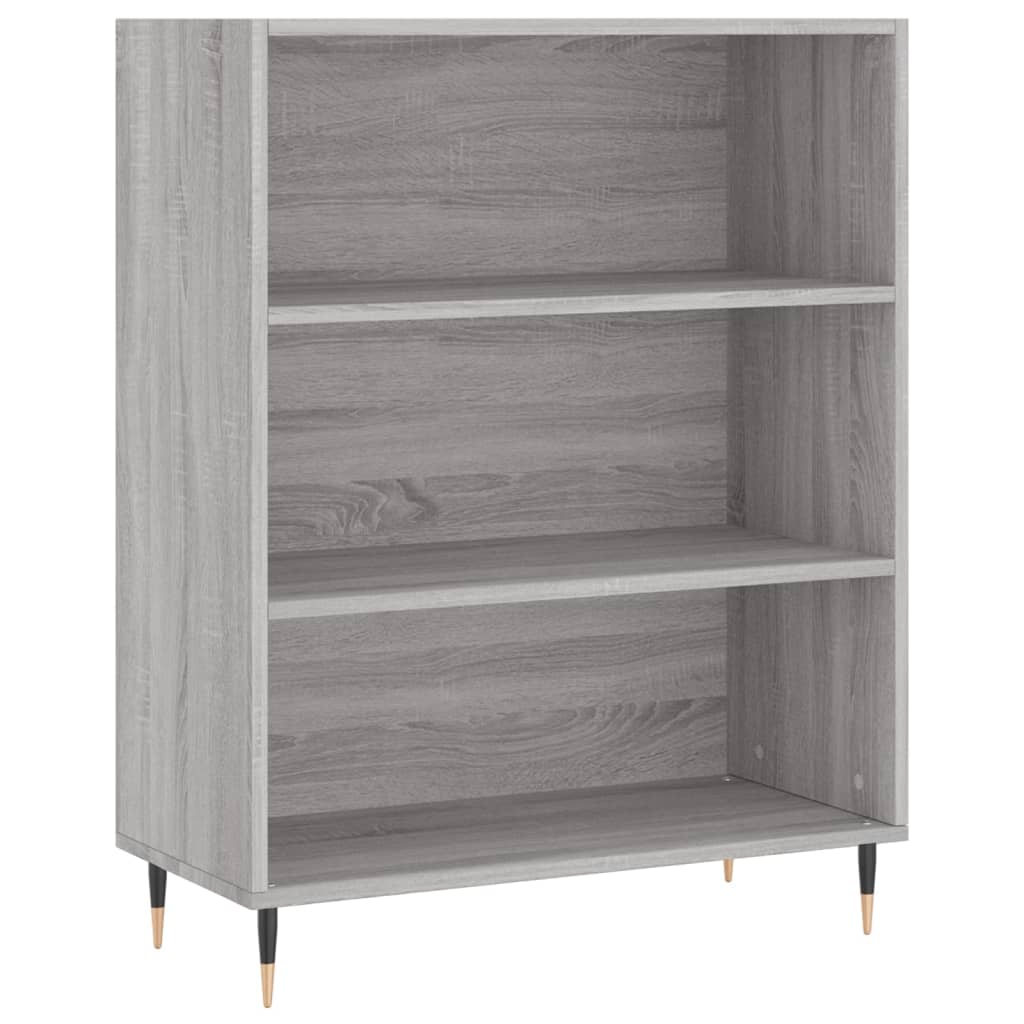 Skříň Highboard Šedá Sonoma 69,5 X 34 X 180 Cm Kompozitní Dřevo