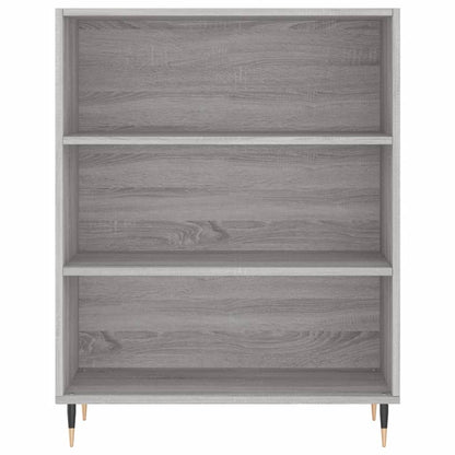 Skříň Highboard Šedá Sonoma 69,5 X 34 X 180 Cm Kompozitní Dřevo