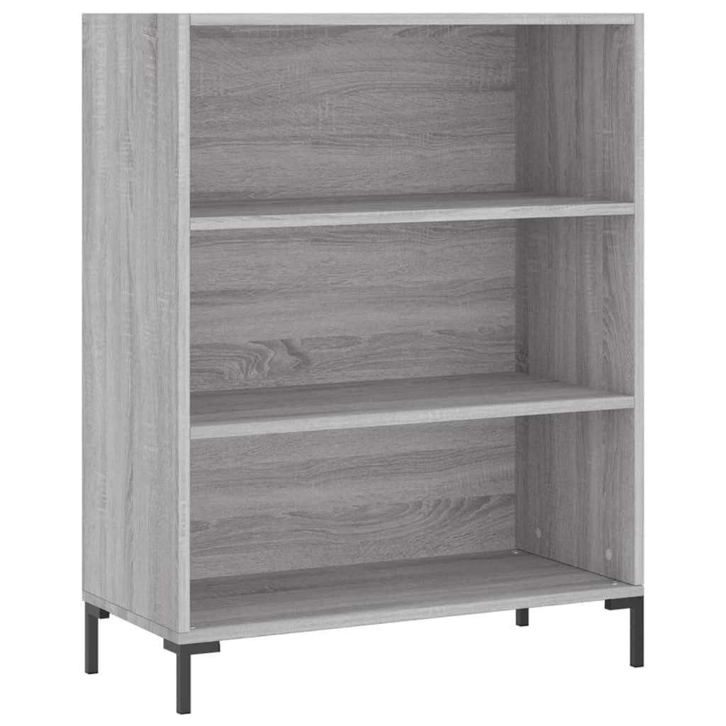 Skříň Highboard Šedá Sonoma 69,5 X 34 X 180 Cm Kompozitní Dřevo