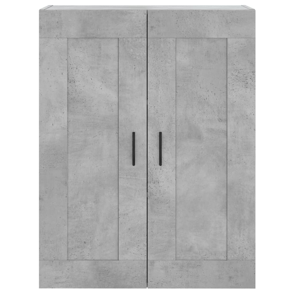 Skříň Highboard Betonově Šedá 69,5X34X180 Cm Kompozitní Dřevo