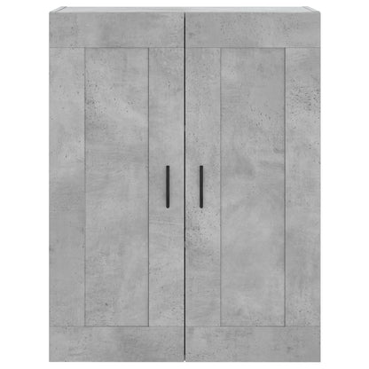 Skříň Highboard Betonově Šedá 69,5X34X180 Cm Kompozitní Dřevo