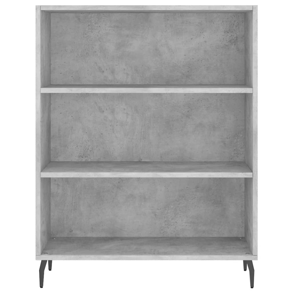 Skříň Highboard Betonově Šedá 69,5X34X180 Cm Kompozitní Dřevo