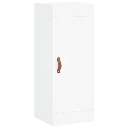Skříň Highboard Bílá 34,5 X 34 X 180 Cm Kompozitní Dřevo