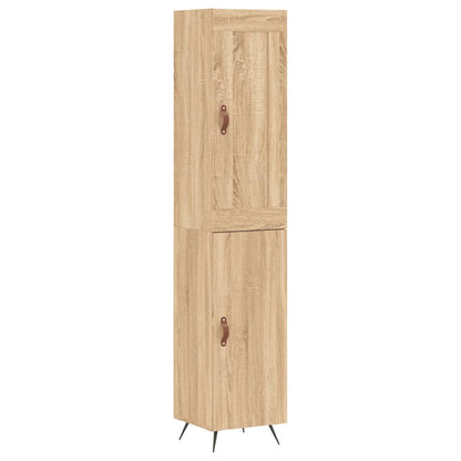 Skříň Highboard Dub Sonoma 34,5 X 34 X 180 Cm Kompozitní Dřevo