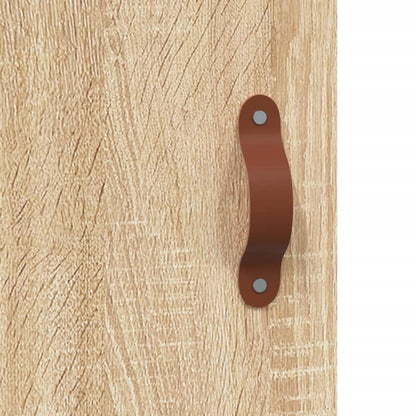 Skříň Highboard Dub Sonoma 34,5 X 34 X 180 Cm Kompozitní Dřevo