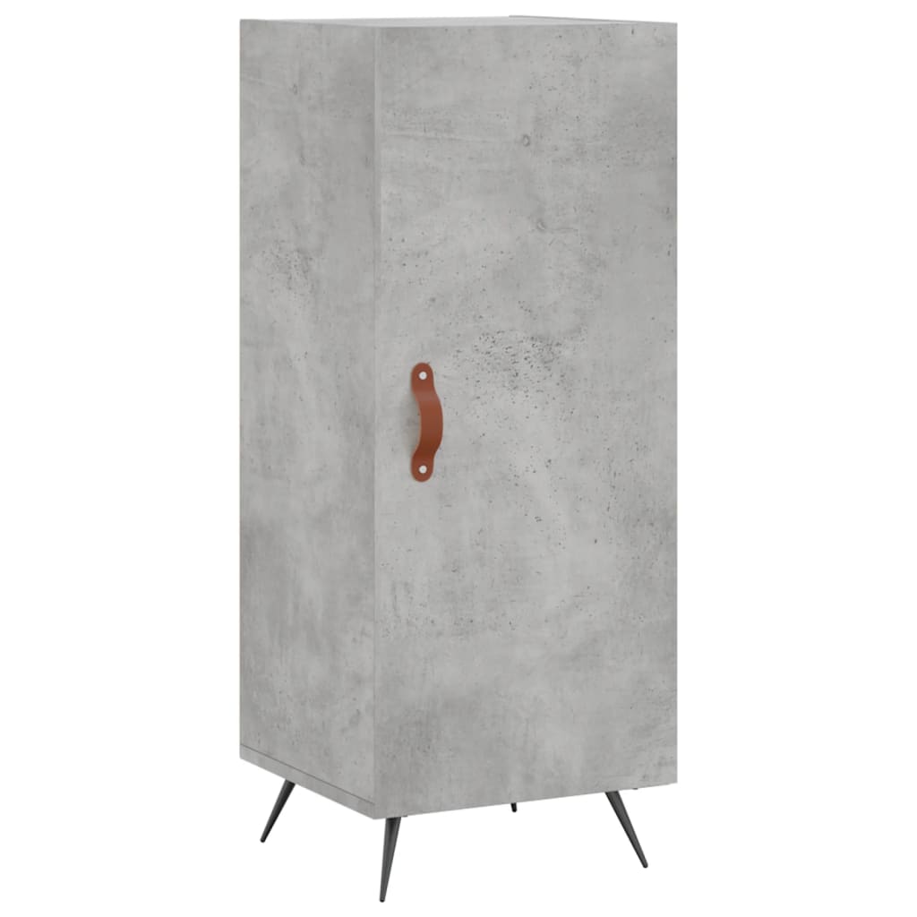 Skříň Highboard Betonově Šedá 34,5X34X180 Cm Kompozitní Dřevo