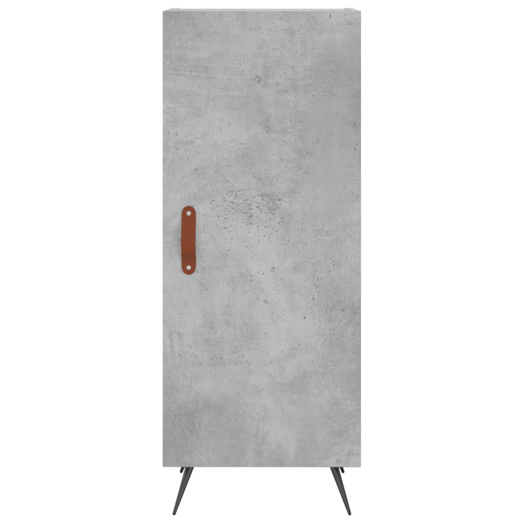 Skříň Highboard Betonově Šedá 34,5X34X180 Cm Kompozitní Dřevo