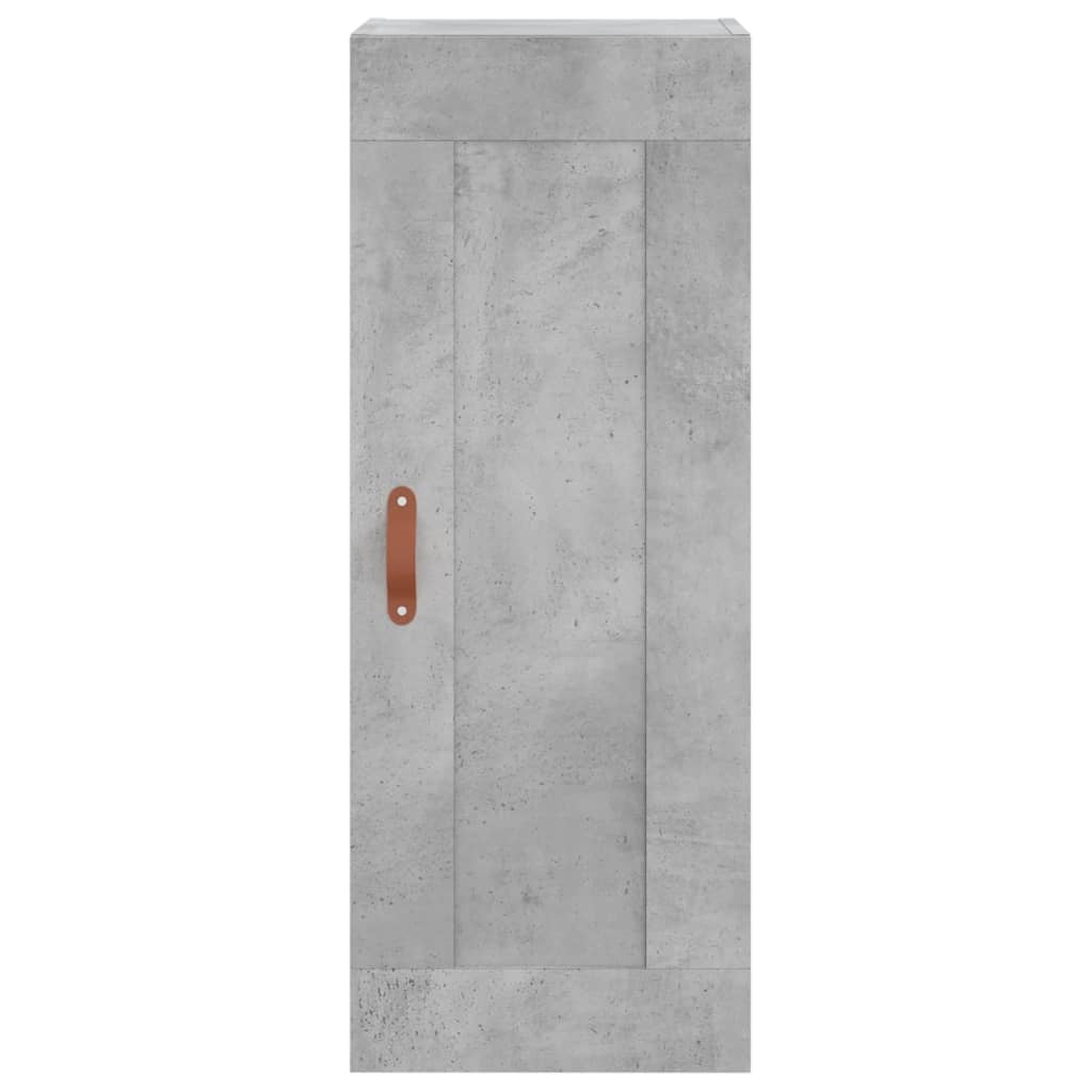 Skříň Highboard Betonově Šedá 34,5X34X180 Cm Kompozitní Dřevo