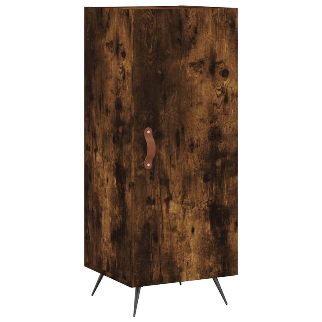 Skříň Highboard Kouřový Dub 34,5 X 34 X 180 Cm Kompozitní Dřevo