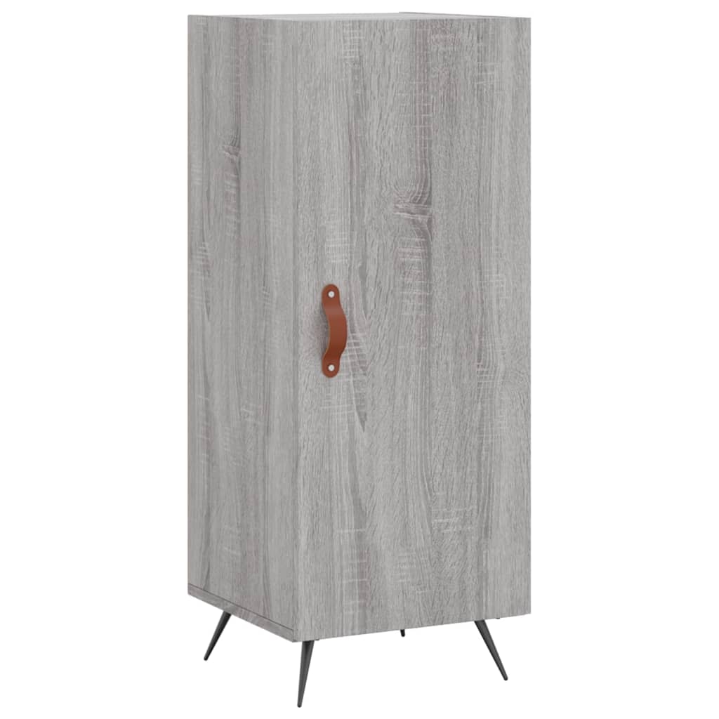 Skříň Highboard Šedá Sonoma 34,5 X 34 X 180 Cm Kompozitní Dřevo