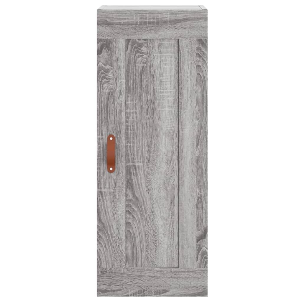 Skříň Highboard Šedá Sonoma 34,5 X 34 X 180 Cm Kompozitní Dřevo