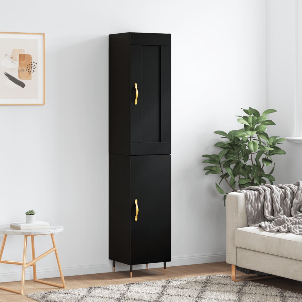 Skříň Highboard 34,5 X 34 X 180 Cm Kompozitní Dřevo