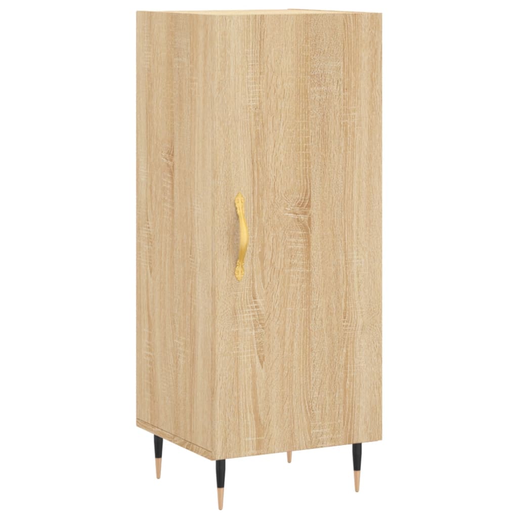 Skříň Highboard Dub Sonoma 34,5 X 34 X 180 Cm Kompozitní Dřevo