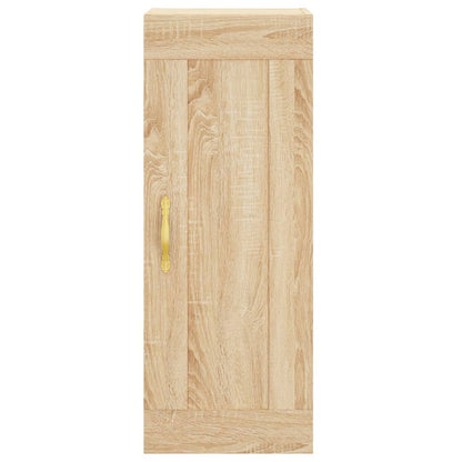 Skříň Highboard Dub Sonoma 34,5 X 34 X 180 Cm Kompozitní Dřevo