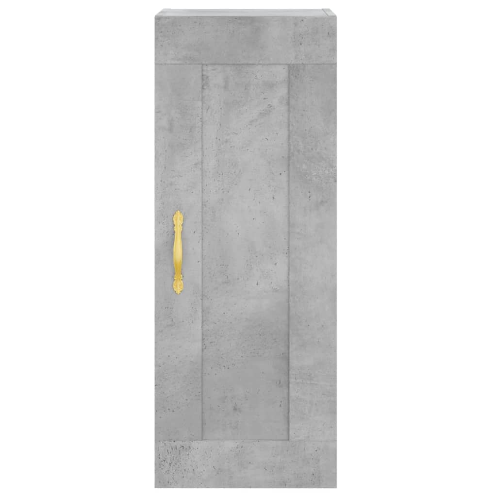 Skříň Highboard Betonově Šedá 34,5X34X180 Cm Kompozitní Dřevo
