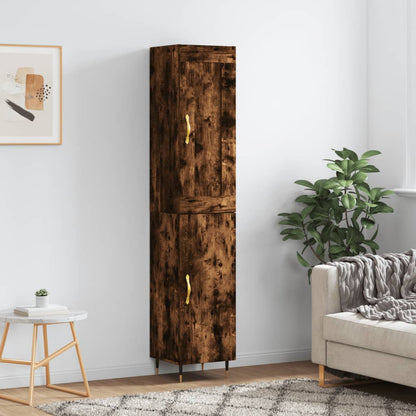 Skříň Highboard 34,5 X 34 X 180 Cm Kompozitní Dřevo