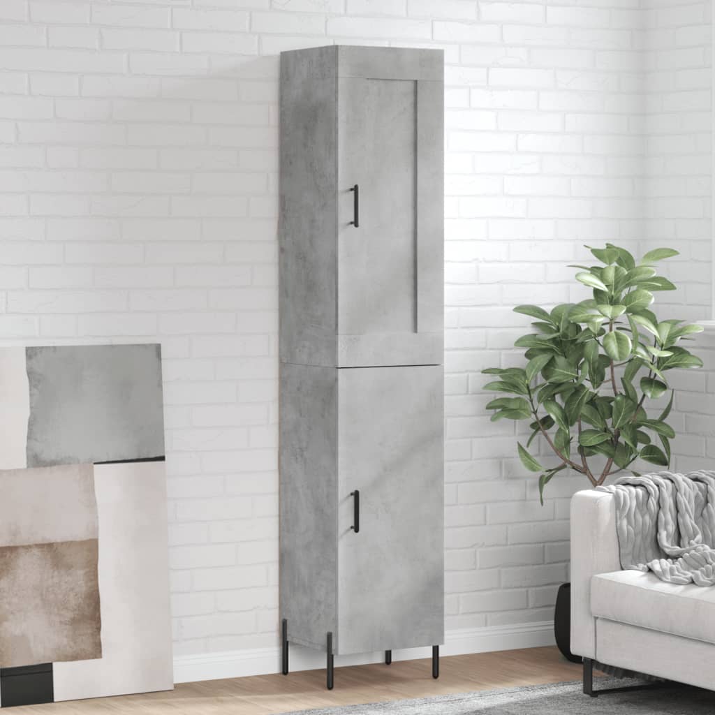 Skříň Highboard 34,5 X 34 X 180 Cm Kompozitní Dřevo