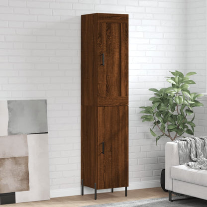 Skříň Highboard 34,5 X 34 X 180 Cm Kompozitní Dřevo