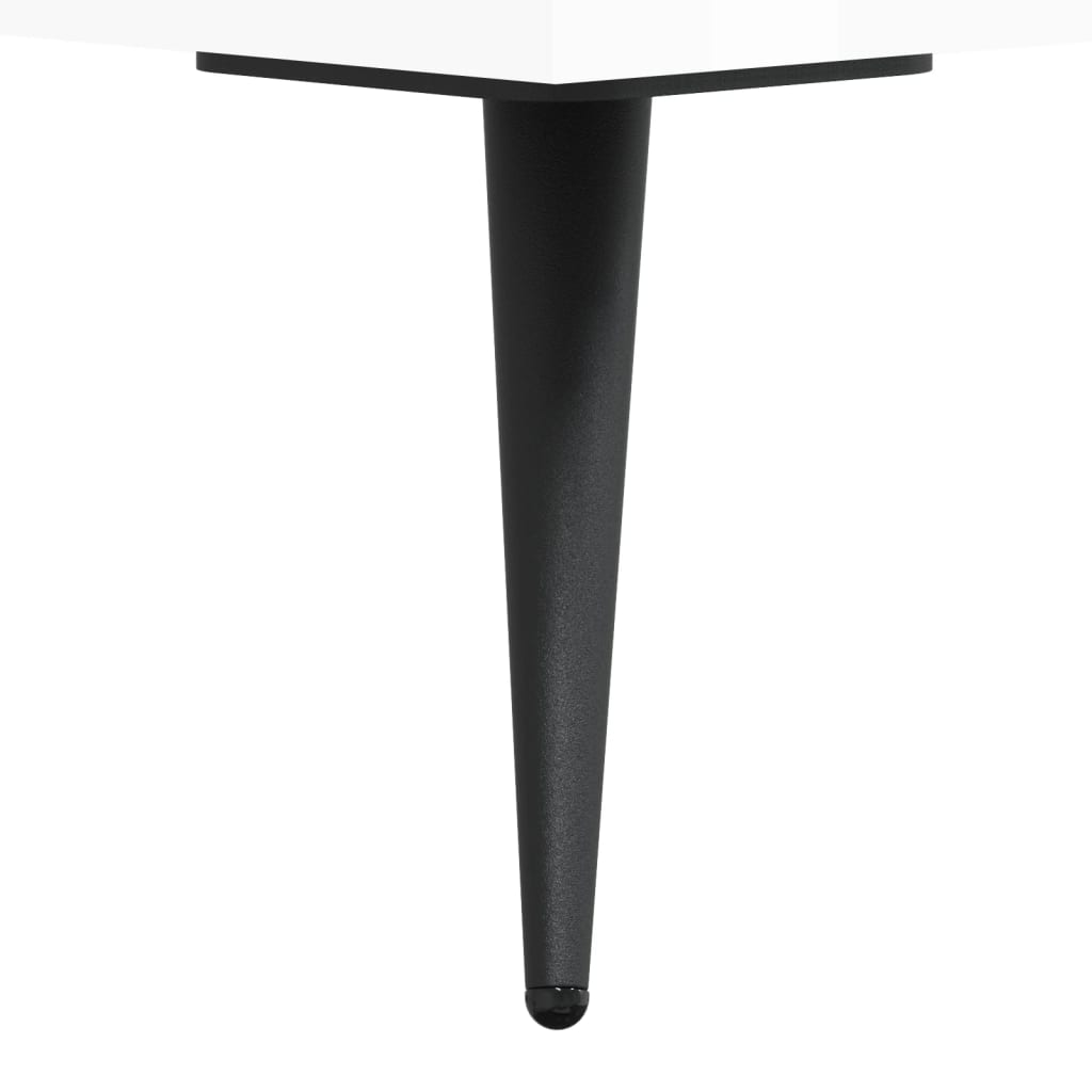 Skříň Highboard Bílá S Vysokým Leskem 34,5X34X180 Cm Kompozit