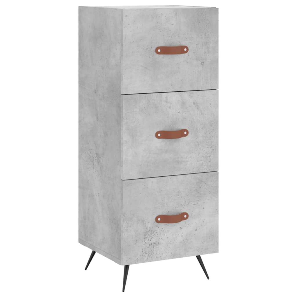 Skříň Highboard Betonově Šedá 34,5X34X180 Cm Kompozitní Dřevo