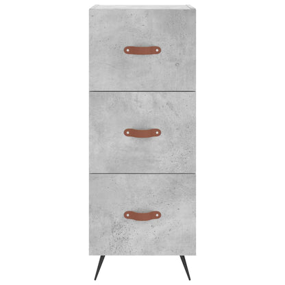 Skříň Highboard Betonově Šedá 34,5X34X180 Cm Kompozitní Dřevo