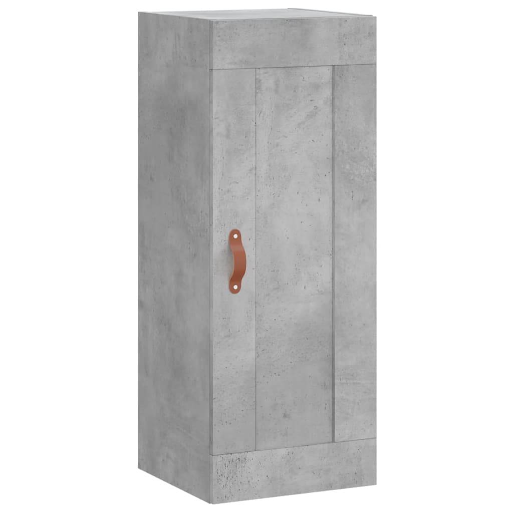 Skříň Highboard Betonově Šedá 34,5X34X180 Cm Kompozitní Dřevo
