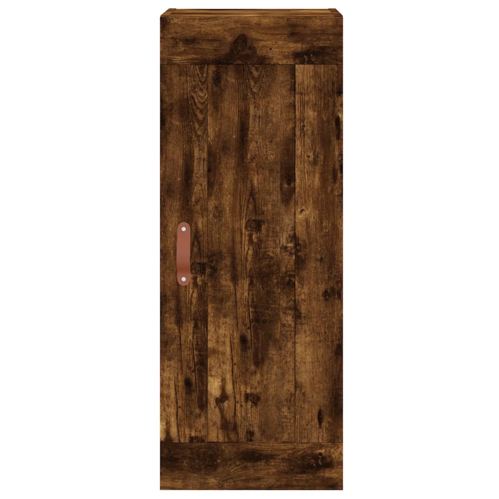 Skříň Highboard Kouřový Dub 34,5 X 34 X 180 Cm Kompozitní Dřevo