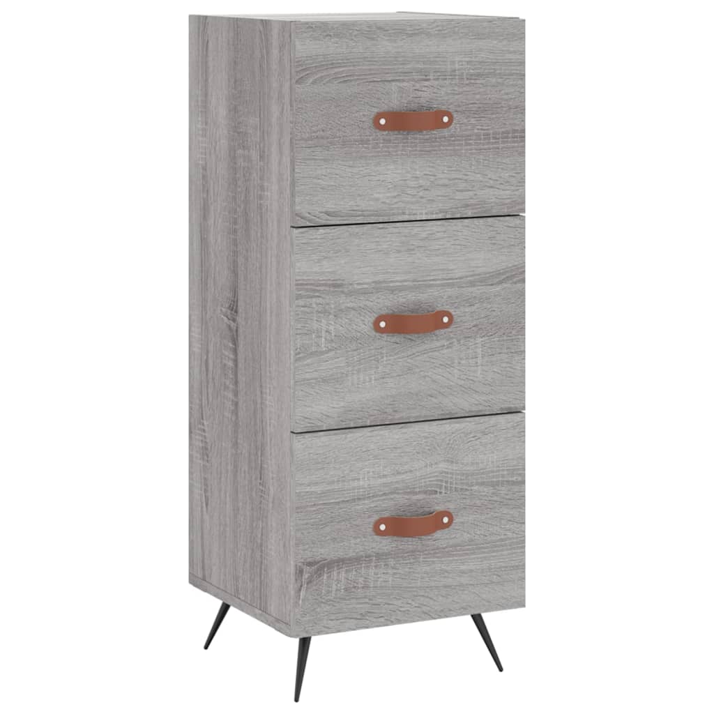 Skříň Highboard Šedá Sonoma 34,5 X 34 X 180 Cm Kompozitní Dřevo