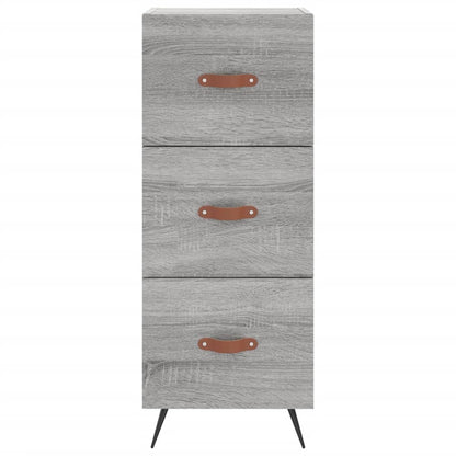 Skříň Highboard Šedá Sonoma 34,5 X 34 X 180 Cm Kompozitní Dřevo