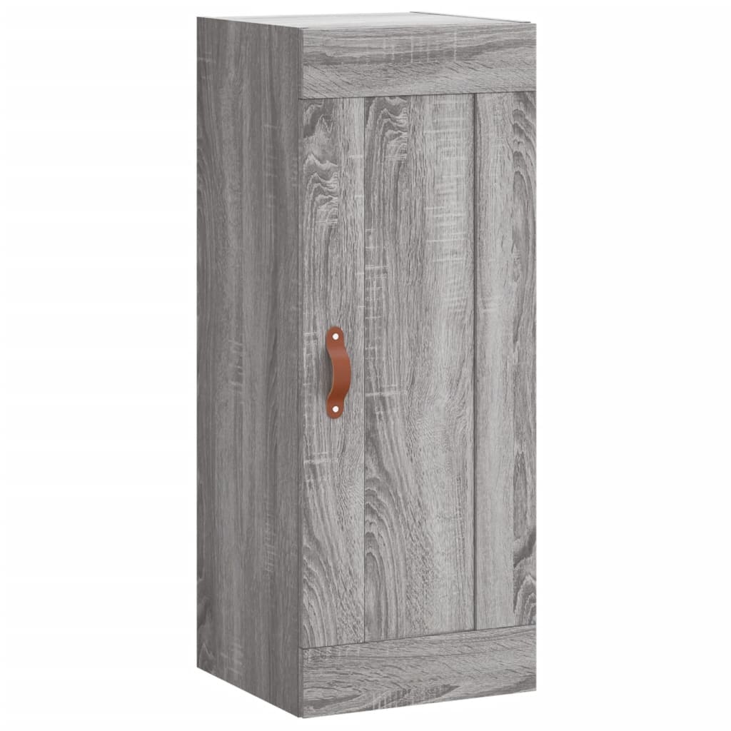 Skříň Highboard Šedá Sonoma 34,5 X 34 X 180 Cm Kompozitní Dřevo