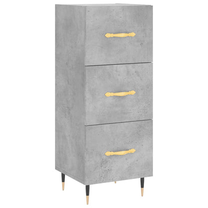 Skříň Highboard Betonově Šedá 34,5X34X180 Cm Kompozitní Dřevo