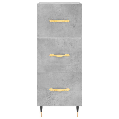 Skříň Highboard Betonově Šedá 34,5X34X180 Cm Kompozitní Dřevo