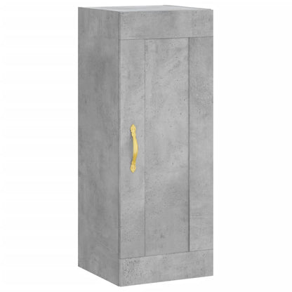 Skříň Highboard Betonově Šedá 34,5X34X180 Cm Kompozitní Dřevo