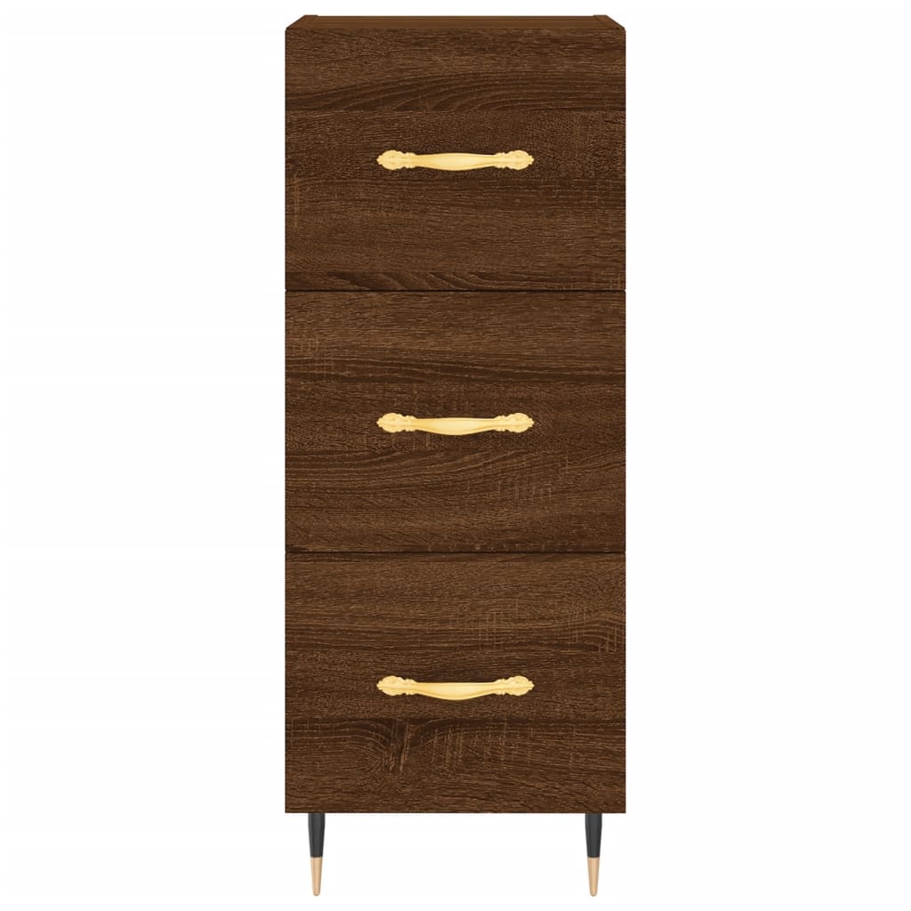 Skříň Highboard 34,5 X 34 X 180 Cm Kompozitní Dřevo