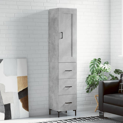 Skříň Highboard 34,5 X 34 X 180 Cm Kompozitní Dřevo
