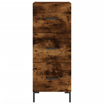 Skříň Highboard Kouřový Dub 34,5 X 34 X 180 Cm Kompozitní Dřevo