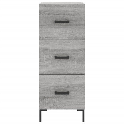Skříň Highboard Šedá Sonoma 34,5 X 34 X 180 Cm Kompozitní Dřevo