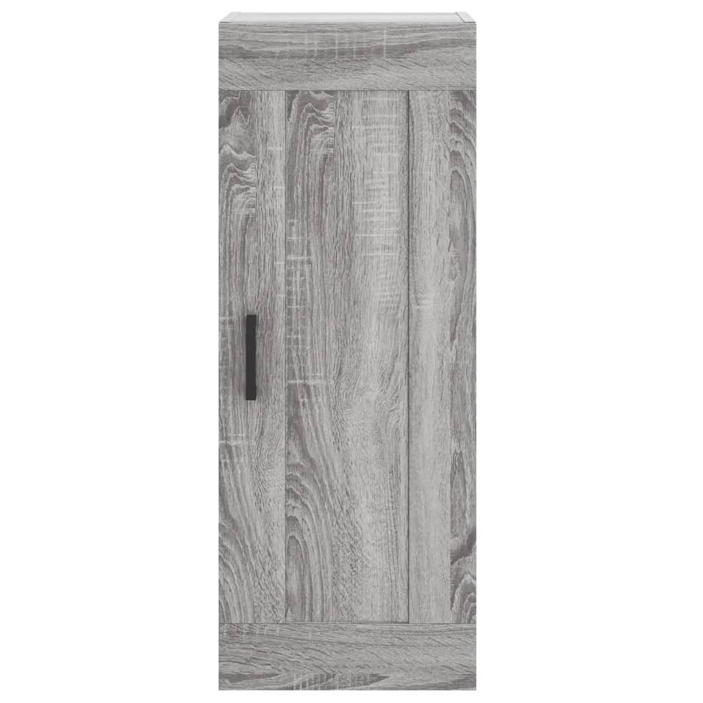 Skříň Highboard Šedá Sonoma 34,5 X 34 X 180 Cm Kompozitní Dřevo