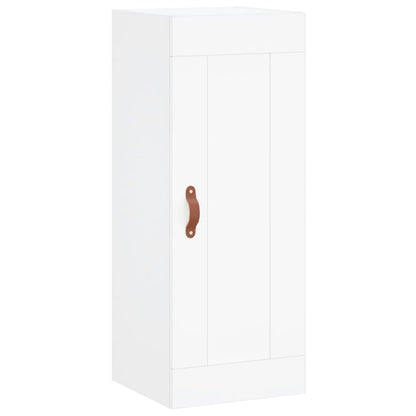 Skříň Highboard Bílá 34,5 X 34 X 180 Cm Kompozitní Dřevo