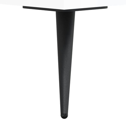 Skříň Highboard Bílá S Vysokým Leskem 34,5X34X180 Cm Kompozit